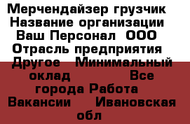 Мерчендайзер-грузчик › Название организации ­ Ваш Персонал, ООО › Отрасль предприятия ­ Другое › Минимальный оклад ­ 40 000 - Все города Работа » Вакансии   . Ивановская обл.